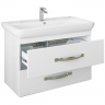 Тумба под раковину Sanflor Одри 80 Н0000001103 подвесная Белая, купить, цена, заказать, магазин, доставка, скидка, промокод, купить, цена, заказать, магазин, доставка, скидка, промокод
