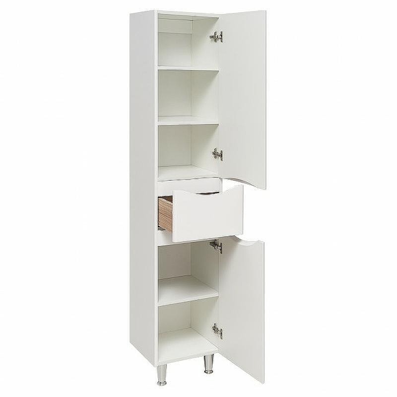 Шкаф пенал Runo Афина 35 R 00-00001173 Белый, купить, цена, заказать, магазин, доставка, скидка, промокод, купить, цена, заказать, магазин, доставка, скидка, промокод