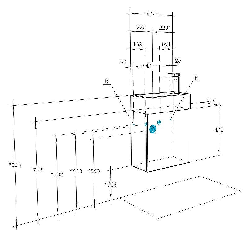 Тумба под раковину Aquaton Эклипс 45 1A172701EK560 подвесная Эбони темный, купить, цена, заказать, магазин, доставка, скидка, промокод, купить, цена, заказать, магазин, доставка, скидка, промокод
