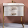 Тумба под раковину Boheme Armadi Art Monaco 80 866-080-WG Белый глянец Золото, купить, цена, заказать, магазин, доставка, скидка, промокод, купить, цена, заказать, магазин, доставка, скидка, промокод