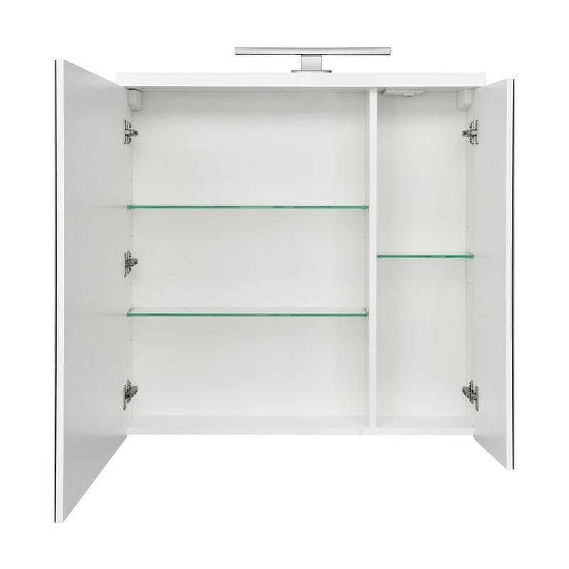 Зеркальный шкаф Aquaton Брук 80 1A200602BC010 с подсветкой Белый, купить, цена, заказать, магазин, доставка, скидка, промокод, купить, цена, заказать, магазин, доставка, скидка, промокод