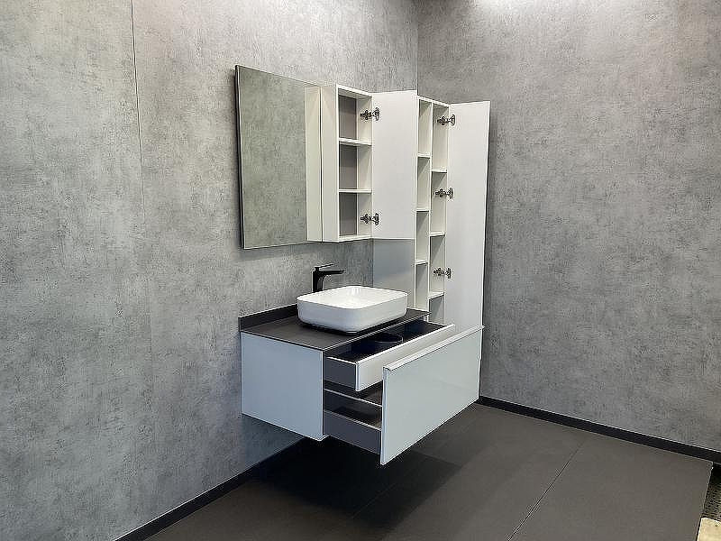 Зеркало со шкафом Comforty Милан 90 00004137130 Белый глянец, купить, цена, заказать, магазин, доставка, скидка, промокод, купить, цена, заказать, магазин, доставка, скидка, промокод