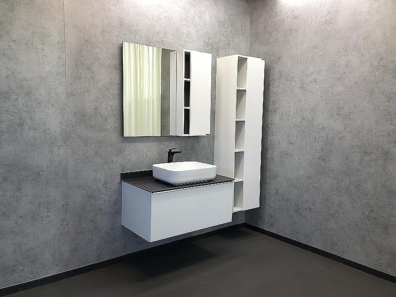 Зеркало со шкафом Comforty Милан 90 00004137130 Белый глянец, купить, цена, заказать, магазин, доставка, скидка, промокод, купить, цена, заказать, магазин, доставка, скидка, промокод