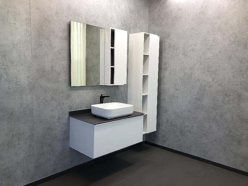 Зеркало со шкафом Comforty Милан 90 00004137130 Белый глянец, купить, цена, заказать, магазин, доставка, скидка, промокод, купить, цена, заказать, магазин, доставка, скидка, промокод