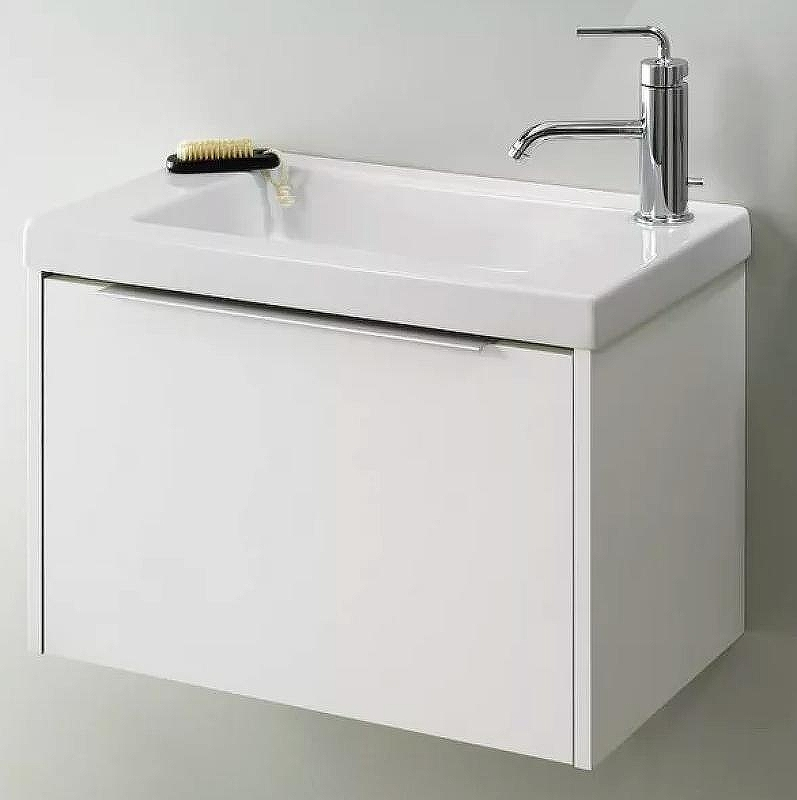 Тумба под раковину Jacob Delafon XS 60 EB466-J5 подвесная Белая глянцевая, купить, цена, заказать, магазин, доставка, скидка, промокод, купить, цена, заказать, магазин, доставка, скидка, промокод
