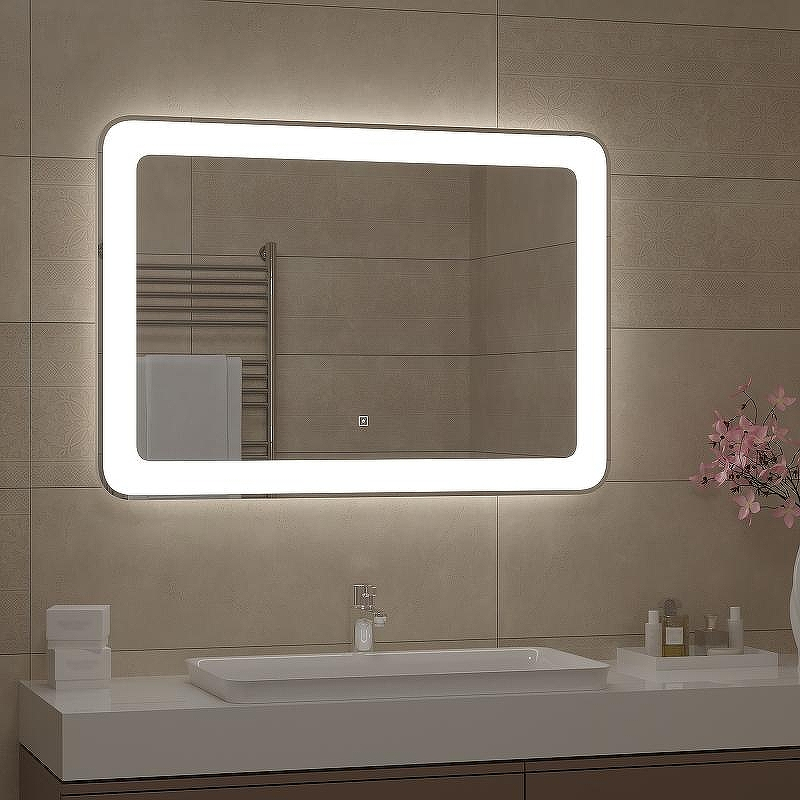 Зеркало Континент Velvette 1000x700 ЗЛП466 с подсветкой с сенсорным выключателем, купить, цена, заказать, магазин, доставка, скидка, промокод, купить, цена, заказать, магазин, доставка, скидка, промокод