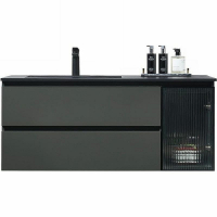 Тумба с раковиной Orans BC-2055-1200L 120 2055120L подвесная Темно-серая, купить, цена, заказать, магазин, доставка, скидка, промокод, купить, цена, заказать, магазин, доставка, скидка, промокод