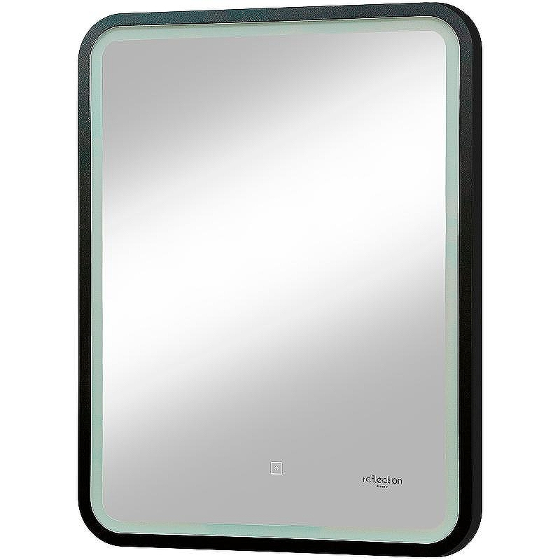 Зеркало Reflexion Happy 600х800 RF4919HP с подсветкой Черное с сенсорным выключателем и диммером, купить, цена, заказать, магазин, доставка, скидка, промокод, купить, цена, заказать, магазин, доставка, скидка, промокод