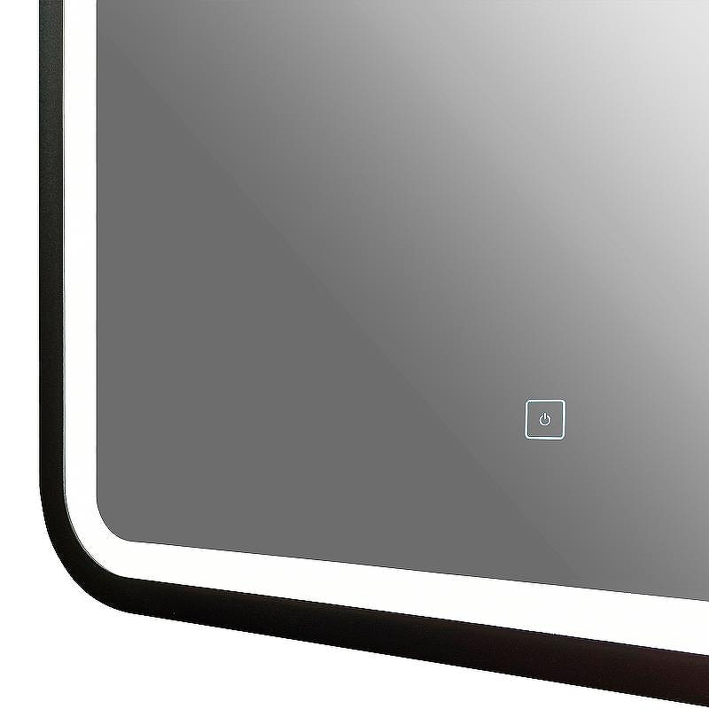 Зеркало Reflexion Happy 600х800 RF4919HP с подсветкой Черное с сенсорным выключателем и диммером, купить, цена, заказать, магазин, доставка, скидка, промокод, купить, цена, заказать, магазин, доставка, скидка, промокод