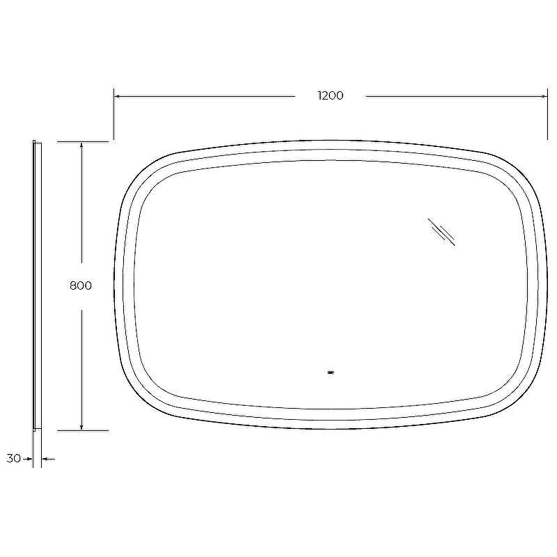 Зеркало Cezares Molveno 120 CZR-SPC-MOLVENO-1200-800-MOVс подсветкой с сенсорным выключателем и датчиком движения, купить, цена, заказать, магазин, доставка, скидка, промокод, купить, цена, заказать, магазин, доставка, скидка, промокод