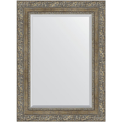 Зеркало Evoform Exclusive 75х55 BY 3385 с фацетом в багетной раме - Виньетка античная латунь 85