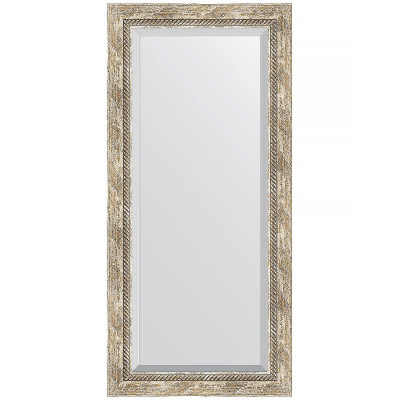 Зеркало Evoform Exclusive 113х53 BY 3485 с фацетом в багетной раме - Прованс с плетением 70
