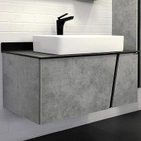 Тумба с раковиной Comforty Эдинбург 90 00004149881 подвесная Бетон светлый, купить, цена, заказать, магазин, доставка, скидка, промокод, купить, цена, заказать, магазин, доставка, скидка, промокод