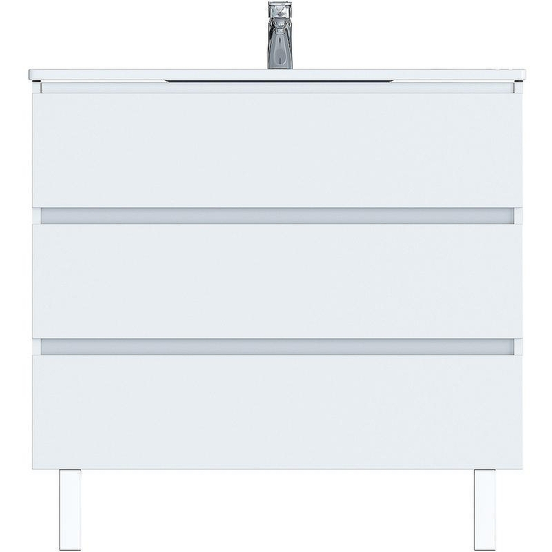 Тумба с раковиной SanVit Кубэ-3 80 kkube3080w Белая глянцевая, купить, цена, заказать, магазин, доставка, скидка, промокод, купить, цена, заказать, магазин, доставка, скидка, промокод