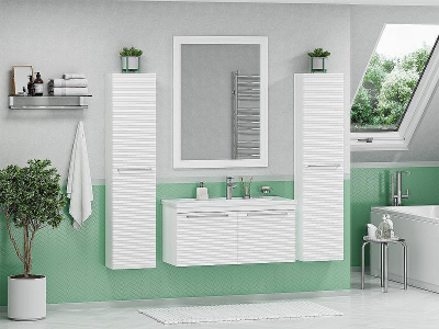 Шкаф пенал Brevita Catania 35 R CAT-05035-074П подвесной Белый матовый