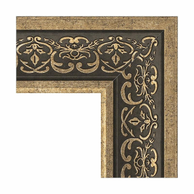 Зеркало Evoform Exclusive-G 189х134 BY 4508 с гравировкой в багетной раме - Вензель серебряный 101