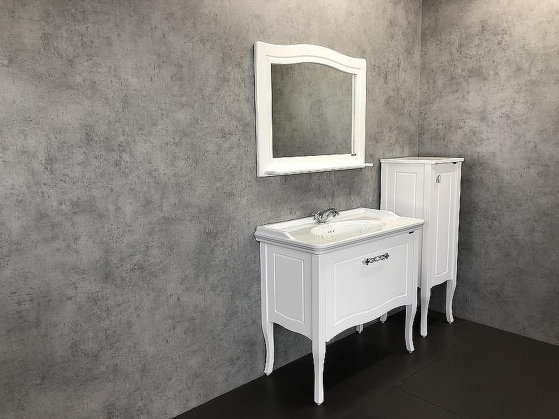 Зеркало Comforty Павия 100 00004147986 Белый глянец, купить, цена, заказать, магазин, доставка, скидка, промокод, купить, цена, заказать, магазин, доставка, скидка, промокод