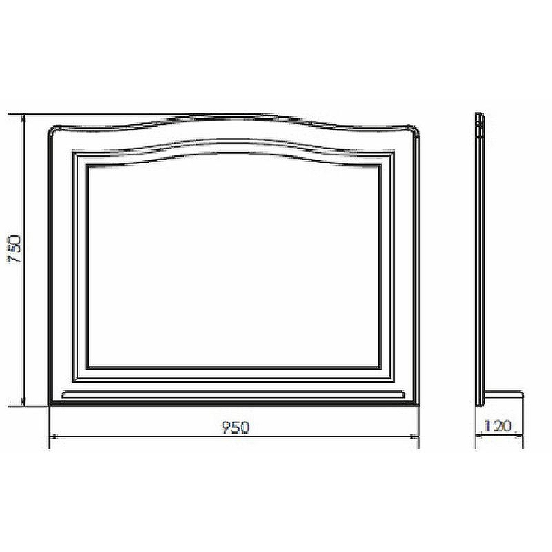 Зеркало Comforty Павия 100 00004147986 Белый глянец, купить, цена, заказать, магазин, доставка, скидка, промокод, купить, цена, заказать, магазин, доставка, скидка, промокод