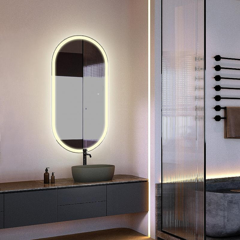 Зеркало Abber See 60 AG6113SMult с подсветкой с сенсорным выключателем и диммером, купить, цена, заказать, магазин, доставка, скидка, промокод, купить, цена, заказать, магазин, доставка, скидка, промокод