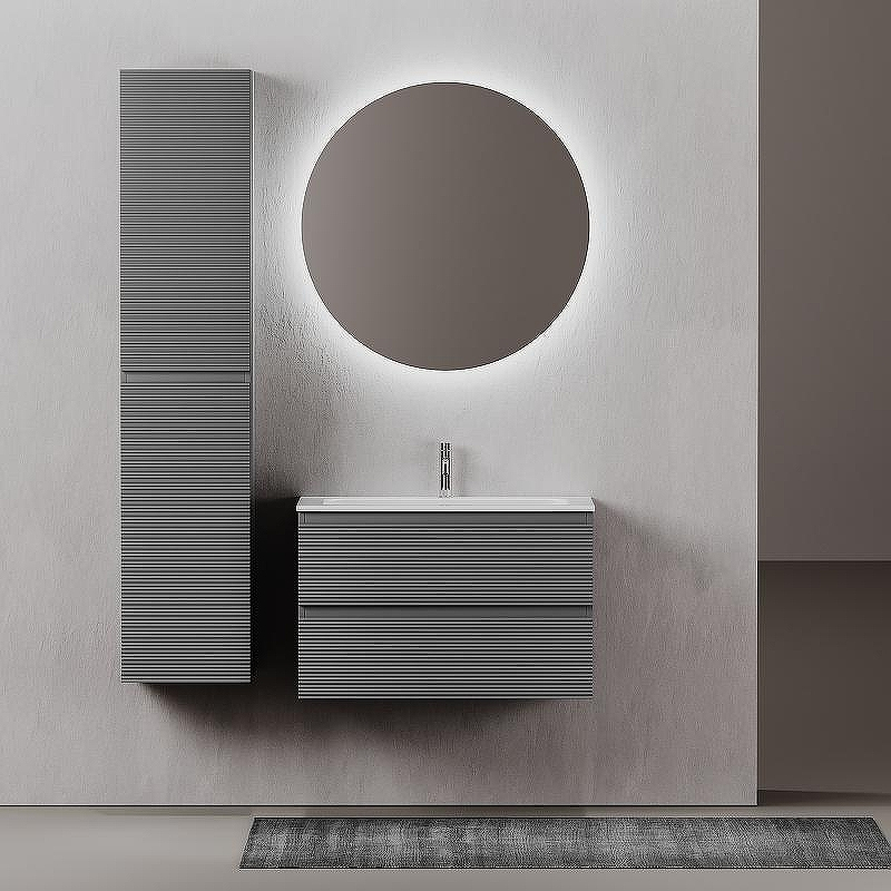 Тумба под раковину Sancos Folk 80 FL80GS подвесная Grey soft, купить, цена, заказать, магазин, доставка, скидка, промокод, купить, цена, заказать, магазин, доставка, скидка, промокод