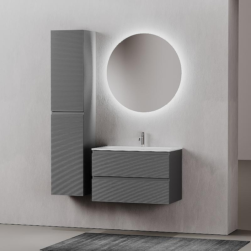 Тумба под раковину Sancos Folk 80 FL80GS подвесная Grey soft, купить, цена, заказать, магазин, доставка, скидка, промокод, купить, цена, заказать, магазин, доставка, скидка, промокод