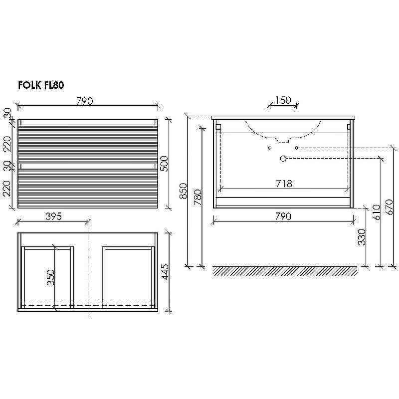 Тумба под раковину Sancos Folk 80 FL80GS подвесная Grey soft, купить, цена, заказать, магазин, доставка, скидка, промокод, купить, цена, заказать, магазин, доставка, скидка, промокод