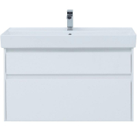 Тумба под раковину Aquanet Nova Lite 100 242581 подвесная Белая, купить, цена, заказать, магазин, доставка, скидка, промокод, купить, цена, заказать, магазин, доставка, скидка, промокод