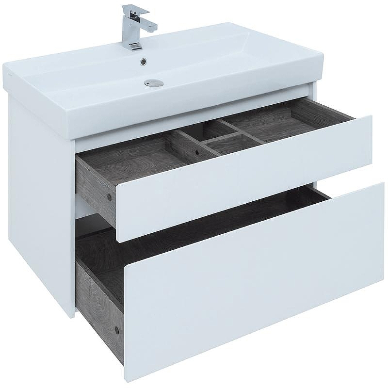 Тумба под раковину Aquanet Nova Lite 100 242581 подвесная Белая, купить, цена, заказать, магазин, доставка, скидка, промокод, купить, цена, заказать, магазин, доставка, скидка, промокод