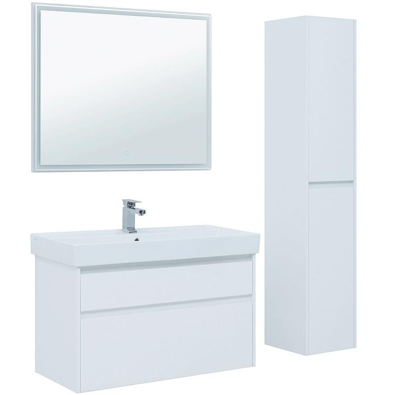 Тумба под раковину Aquanet Nova Lite 100 242581 подвесная Белая, купить, цена, заказать, магазин, доставка, скидка, промокод, купить, цена, заказать, магазин, доставка, скидка, промокод