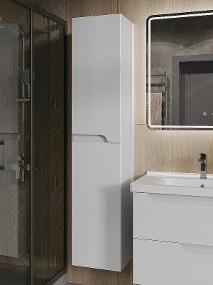 Шкаф пенал Orange Milano PM35-05KU Белый