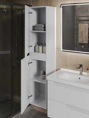 Шкаф пенал Orange Milano PM35-05KU Белый