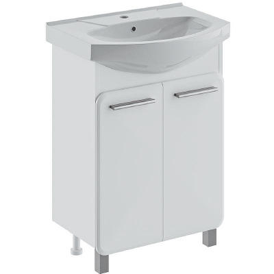 Тумба под раковину Runo Эрика 60 00-00004147 Белая