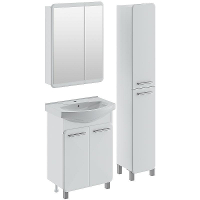 Тумба под раковину Runo Эрика 60 00-00004147 Белая