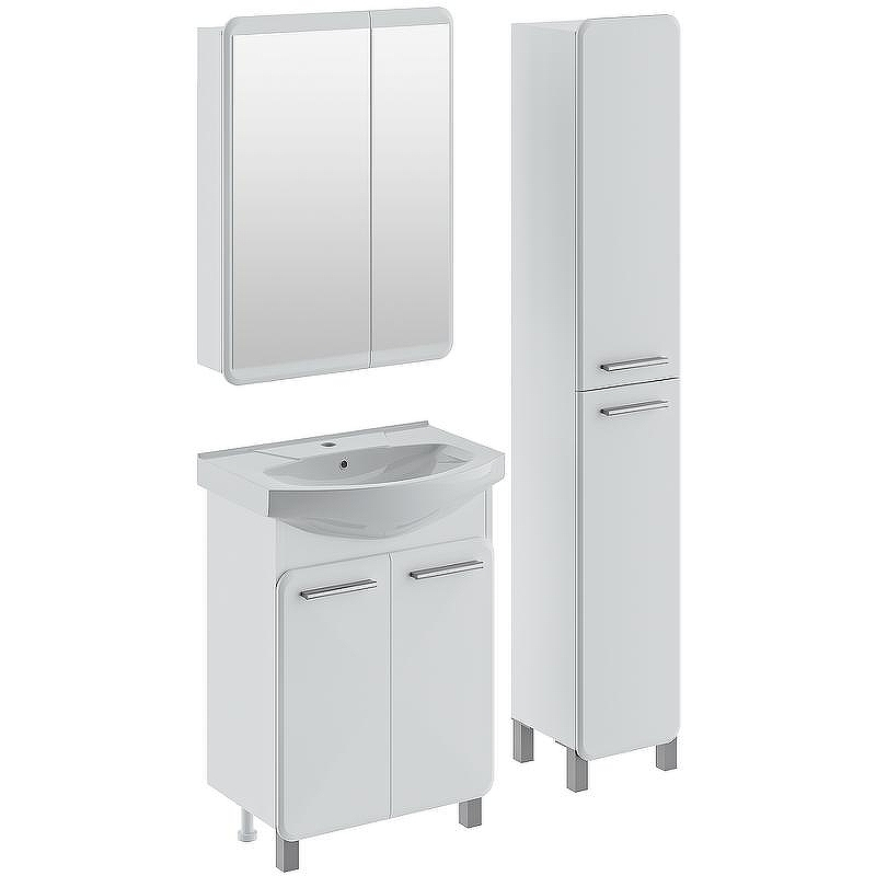 Тумба под раковину Runo Эрика 60 00-00004147 Белая, купить, цена, заказать, магазин, доставка, скидка, промокод, купить, цена, заказать, магазин, доставка, скидка, промокод