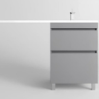 Тумба под раковину Style Line Даллас Леон 120 Люкс Plus СС-00002450 Серая, купить, цена, заказать, магазин, доставка, скидка, промокод, купить, цена, заказать, магазин, доставка, скидка, промокод