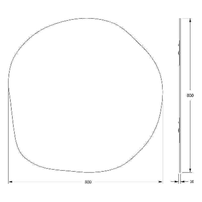 Зеркало Evoform Essence 80х80 BY 0328 с полированной кромкой