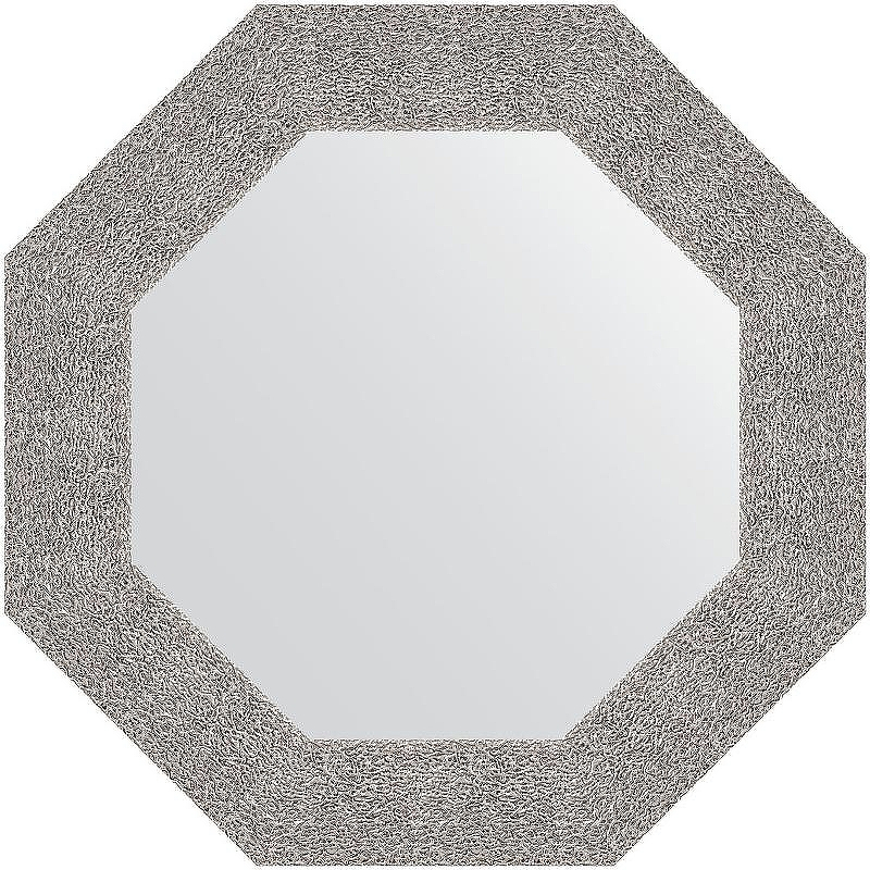 Зеркало Evoform Octagon 61х61 BY 7352 в багетной раме - Чеканка серебряная 90, купить, цена, заказать, магазин, доставка, скидка, промокод, купить, цена, заказать, магазин, доставка, скидка, промокод