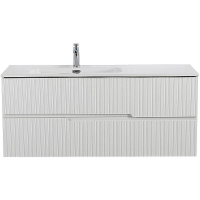 Тумба под раковину Cezares Duet-N 120 L DUET-N-1200-2C-SO-BL-L подвесная Bianco Lucido, купить, цена, заказать, магазин, доставка, скидка, промокод, купить, цена, заказать, магазин, доставка, скидка, промокод