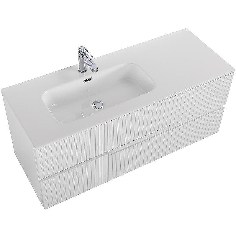 Тумба под раковину Cezares Duet-N 120 L DUET-N-1200-2C-SO-BL-L подвесная Bianco Lucido, купить, цена, заказать, магазин, доставка, скидка, промокод, купить, цена, заказать, магазин, доставка, скидка, промокод