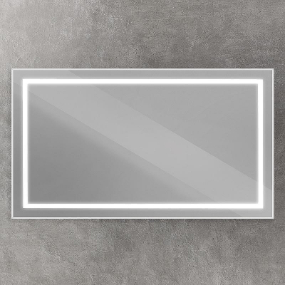 Зеркало BelBagno Kraft 140 SPC-KRAFT-1400-800-SENS-AL с подсветкой Сатин с сенсорным выключателем