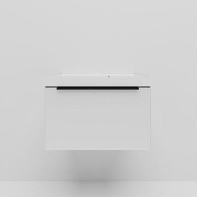 Тумба под раковину La Fenice Simpla 60 FNC-01-SIM-B-60 подвесная Белая матовая