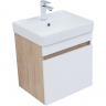 Тумба под раковину Aquanet Оптима 50 344798 подвесная Дуб светлый Белый сатин, купить, цена, заказать, магазин, доставка, скидка, промокод, купить, цена, заказать, магазин, доставка, скидка, промокод