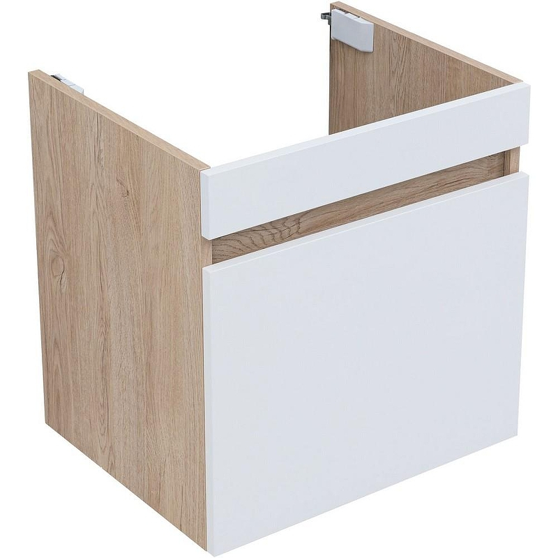 Тумба под раковину Aquanet Оптима 50 344798 подвесная Дуб светлый Белый сатин, купить, цена, заказать, магазин, доставка, скидка, промокод, купить, цена, заказать, магазин, доставка, скидка, промокод