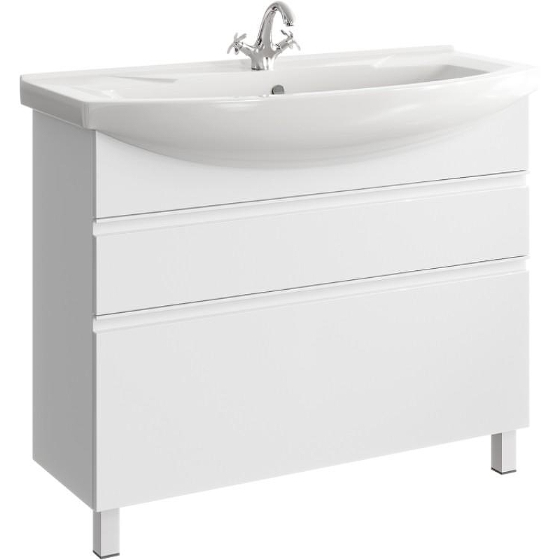 Тумба под раковину Aqwella Rodos 100 ROD01102N Белая, купить, цена, заказать, магазин, доставка, скидка, промокод, купить, цена, заказать, магазин, доставка, скидка, промокод