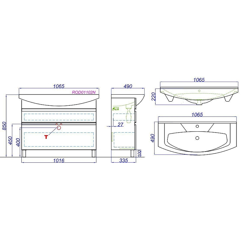 Тумба под раковину Aqwella Rodos 100 ROD01102N Белая, купить, цена, заказать, магазин, доставка, скидка, промокод, купить, цена, заказать, магазин, доставка, скидка, промокод