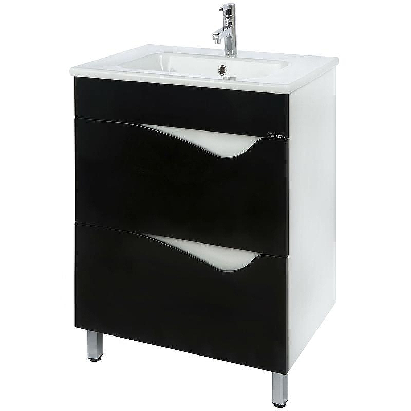Тумба под раковину Bellezza Эйфория 60 4639109660042 Черная, купить, цена, заказать, магазин, доставка, скидка, промокод, купить, цена, заказать, магазин, доставка, скидка, промокод