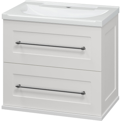 Тумба с раковиной Misty Марта 60 УТ000013427 подвесная Белая