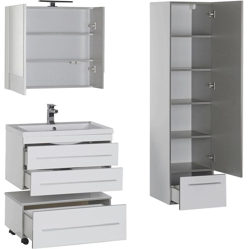 Тумба с раковиной Aquanet Верона 75 212868 подвесная Белая, купить, цена, заказать, магазин, доставка, скидка, промокод, купить, цена, заказать, магазин, доставка, скидка, промокод