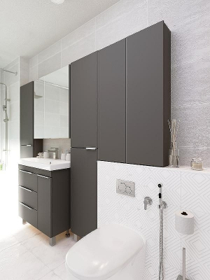 Подвесной шкаф 1MarKa Gaula 60П У92551 Графит матовый