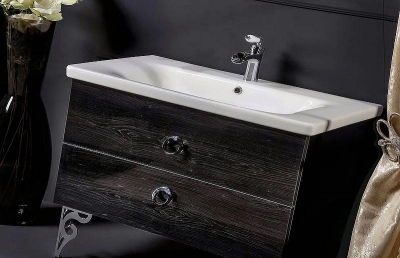 Тумба под раковину Boheme Armadi Art NeoArt 100 830-100-BW подвесная Black Wood